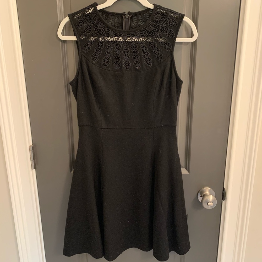 Susana Monaco Black Wool Dress